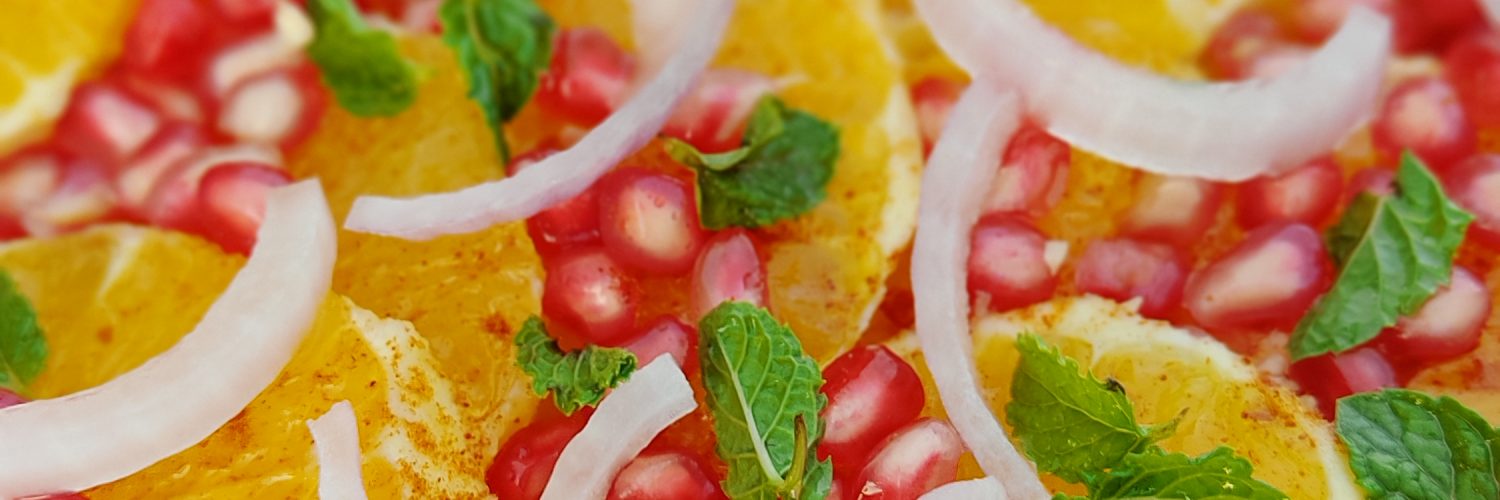 Easy Mediterranean Orange Pomegranate Salad Recipe